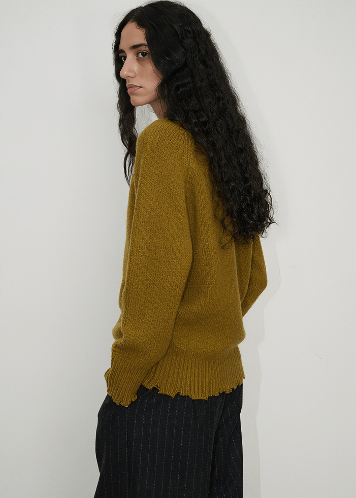 DECONSTRUCTED FRINGE PULLOVER - Vera Lumina