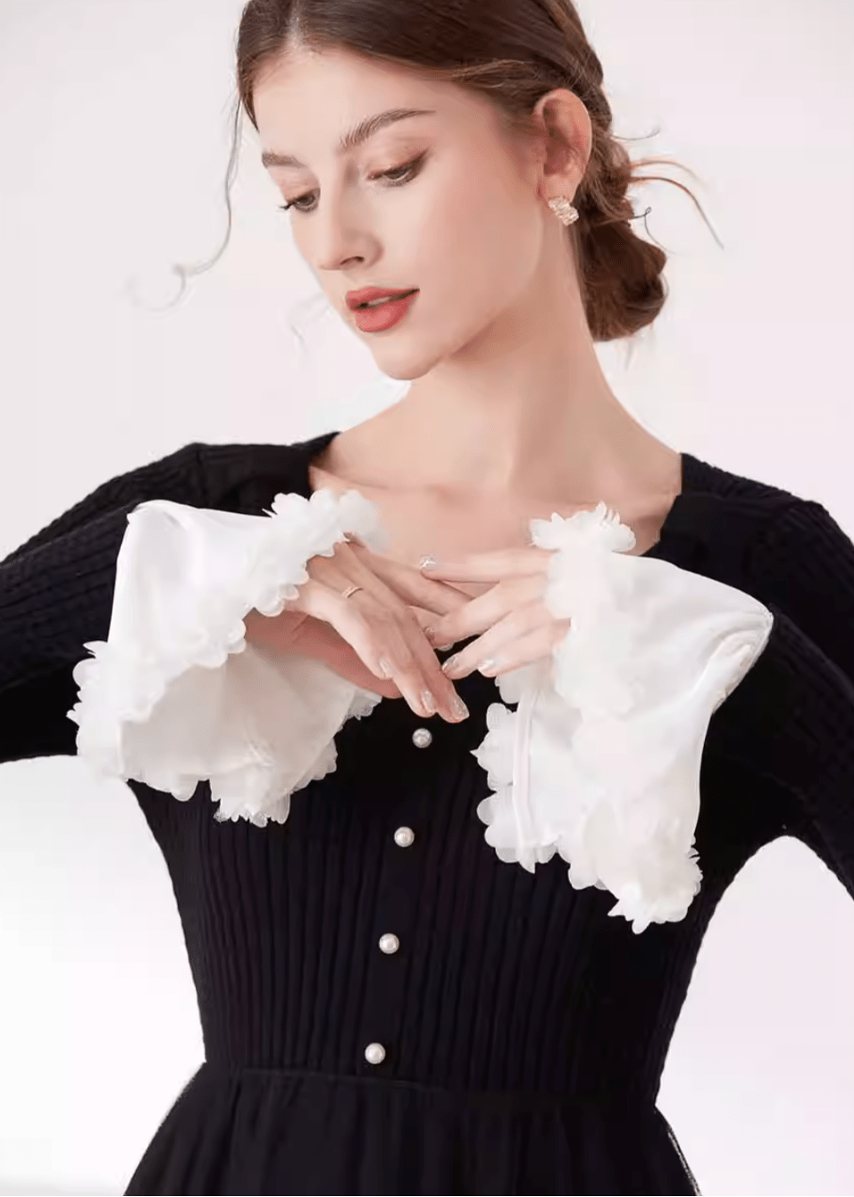 Double breasted flared sleeves - Vera Lumina