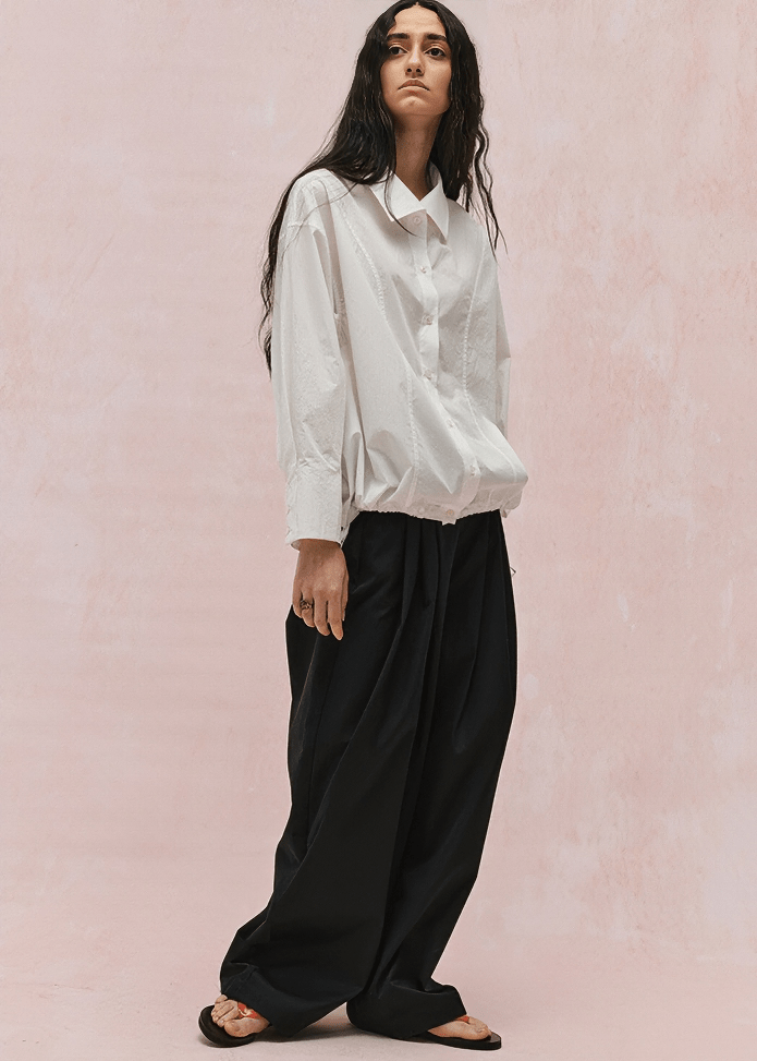 DRAWSTRING HEM UTILITY SHIRT - Vera Lumina