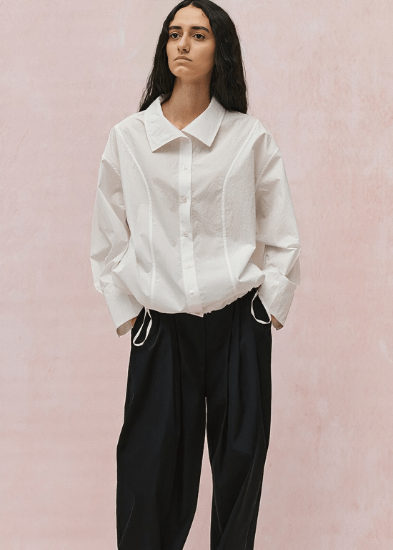 DRAWSTRING HEM UTILITY SHIRT - Vera Lumina