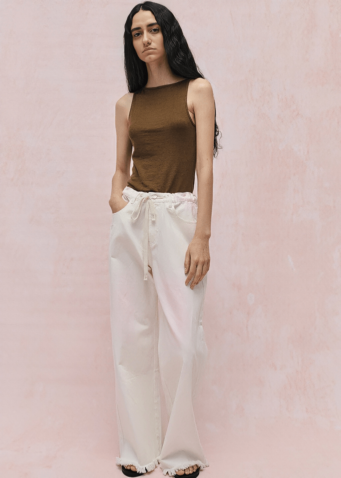 DRAWSTRING WIDE LEG PALAZZO PANTS - Vera Lumina