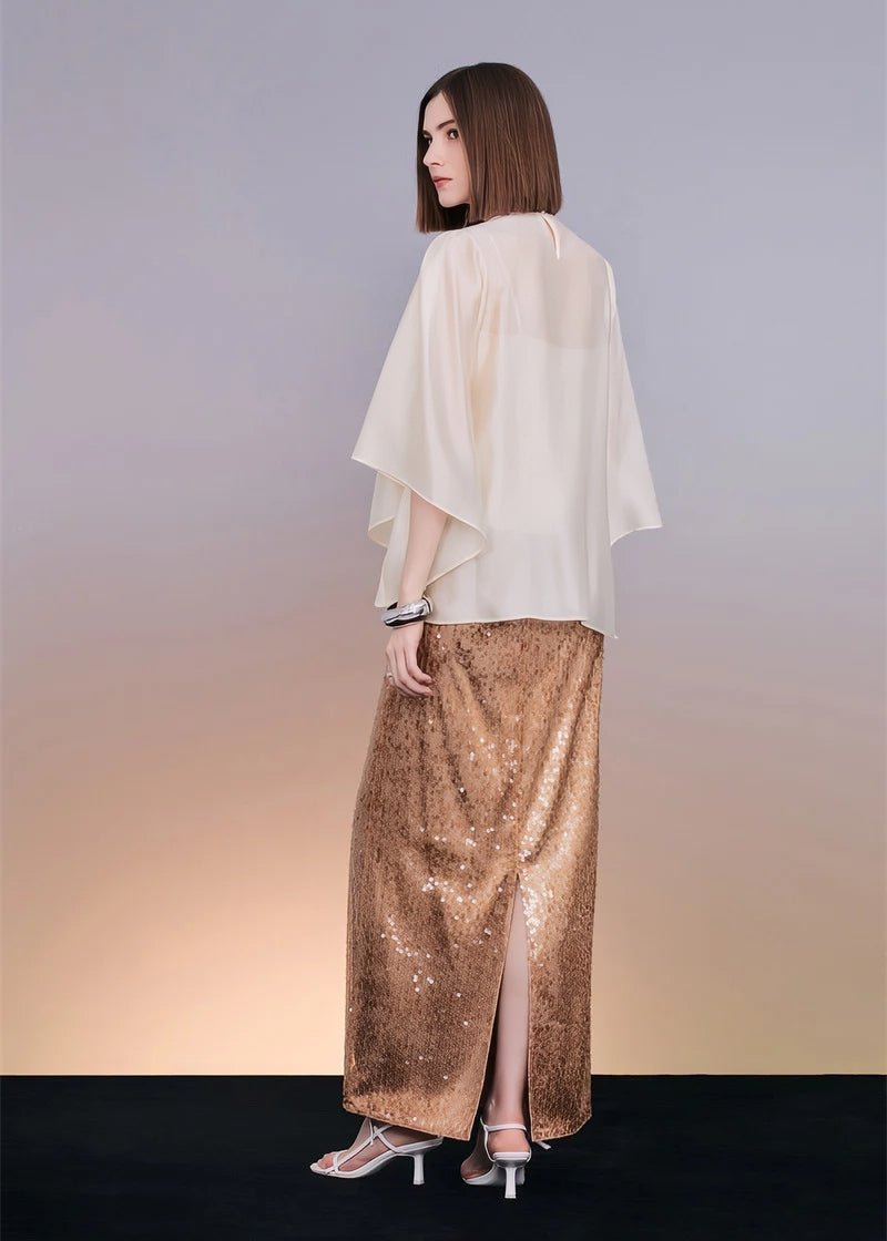 Elegant gold beaded & tops - Vera Lumina