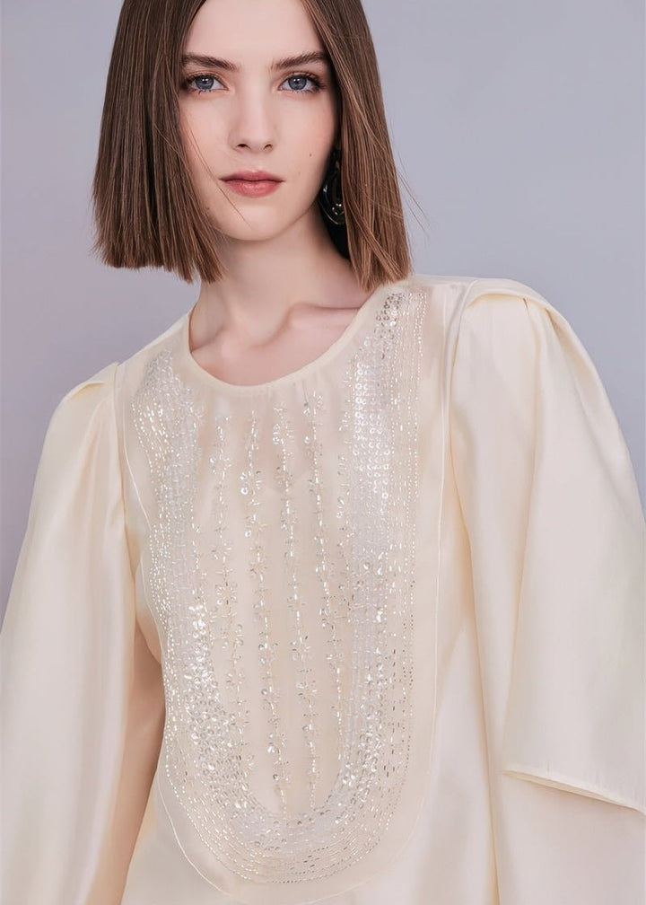 Elegant gold beaded & tops - Vera Lumina
