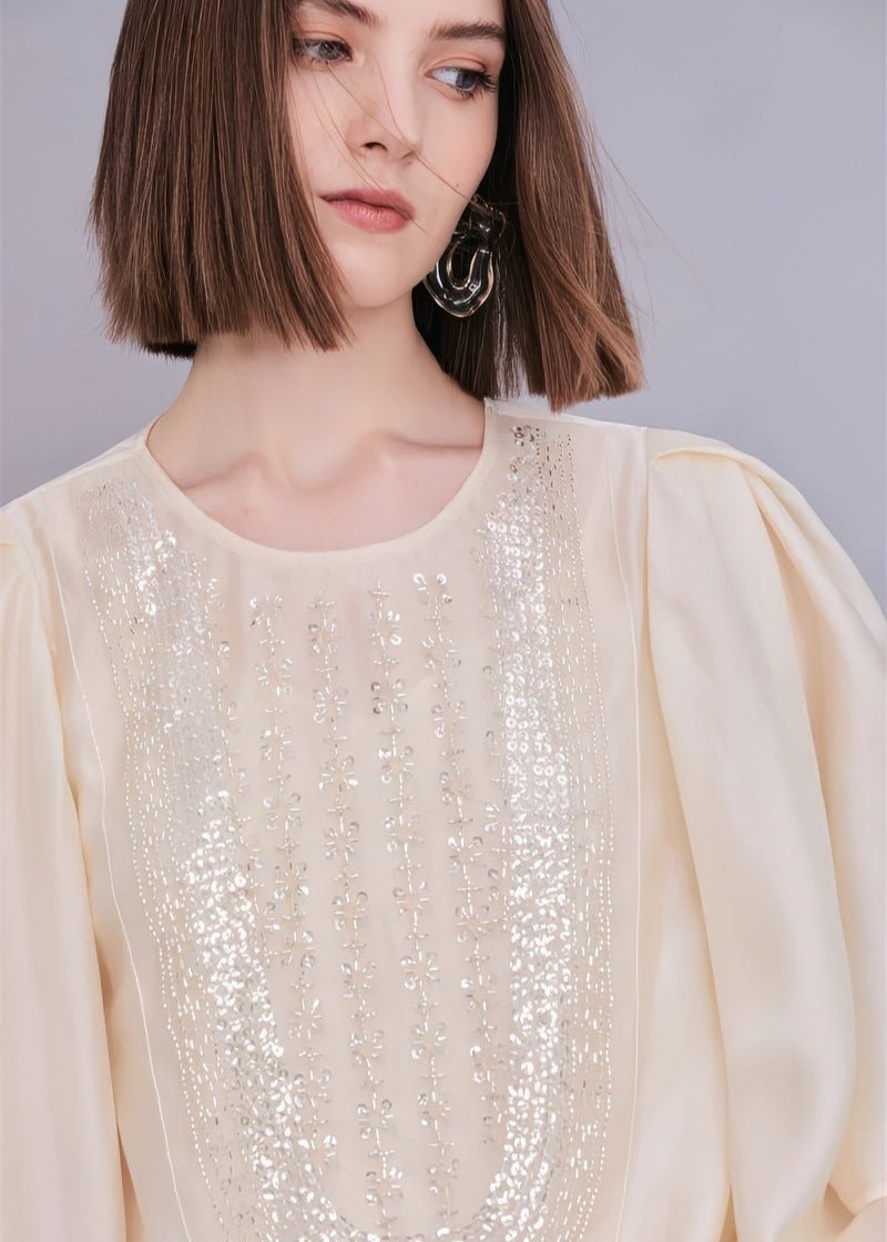 Elegant gold beaded & tops - Vera Lumina
