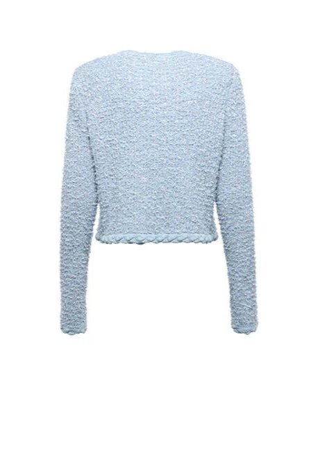 elegant pastel wool fragrance knit skirt & cardigan - Vera Lumina