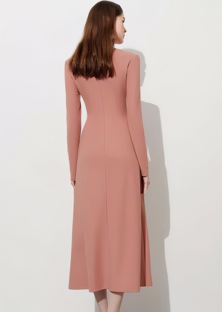 Elegant Slit Wrap Dress - Vera Lumina