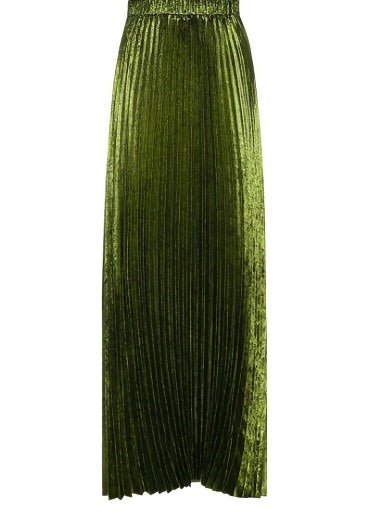 Emerald Green pressed pleated skirt & tops - Vera Lumina