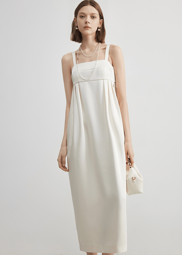 EMPIRE WAIST BUSTIER MIDI DRESS - Vera Lumina