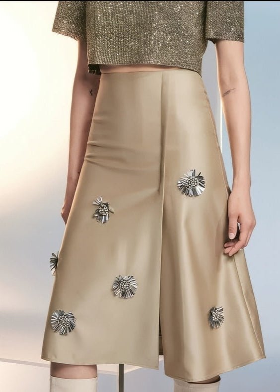 encrusted floral skirt - Vera Lumina