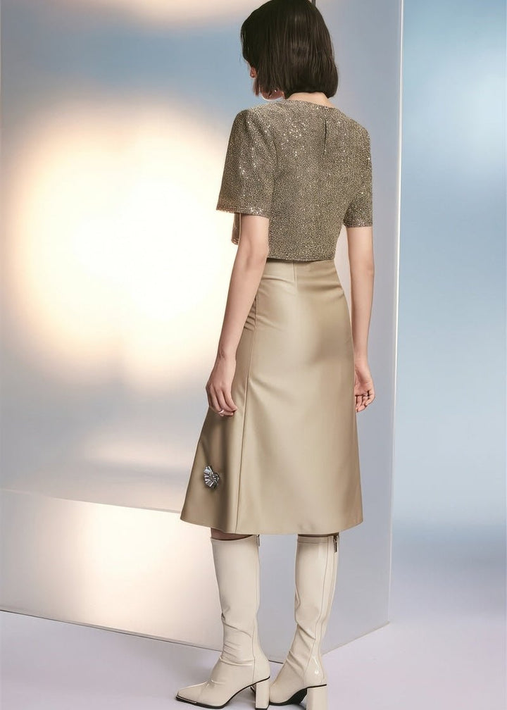 encrusted floral skirt - Vera Lumina