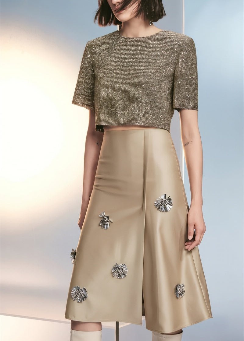 encrusted floral skirt - Vera Lumina