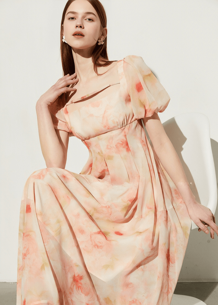 ETHEREAL BLOOM OFF - SHOULDER DRESS - Vera Lumina