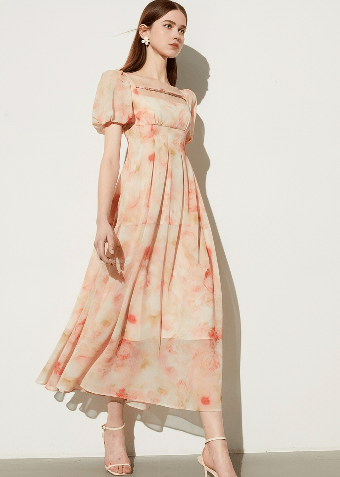 ETHEREAL BLOOM OFF - SHOULDER DRESS - Vera Lumina