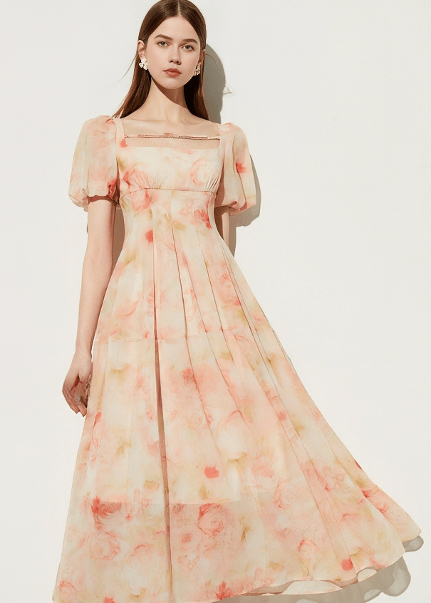 ETHEREAL BLOOM OFF - SHOULDER DRESS - Vera Lumina