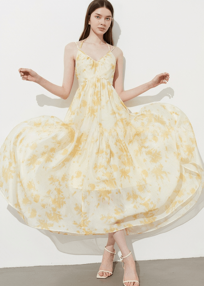 ETHEREAL BLOOM TIERED DRESS - Vera Lumina