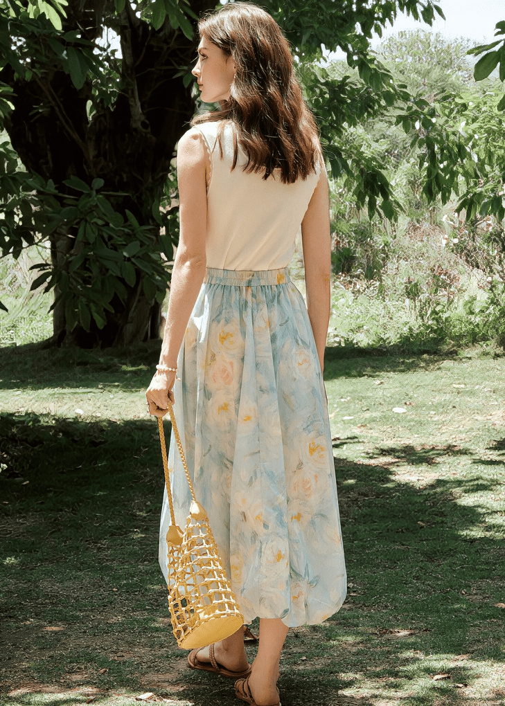 ETHEREAL GARDEN MAXI SKIRT - Vera Lumina