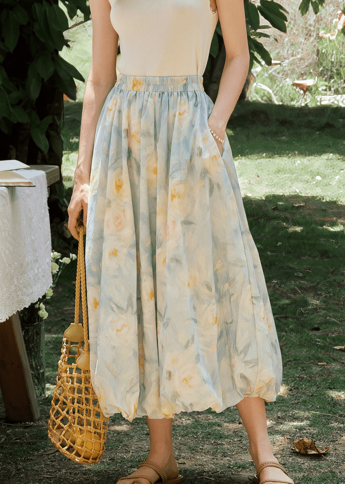 ETHEREAL GARDEN MAXI SKIRT - Vera Lumina