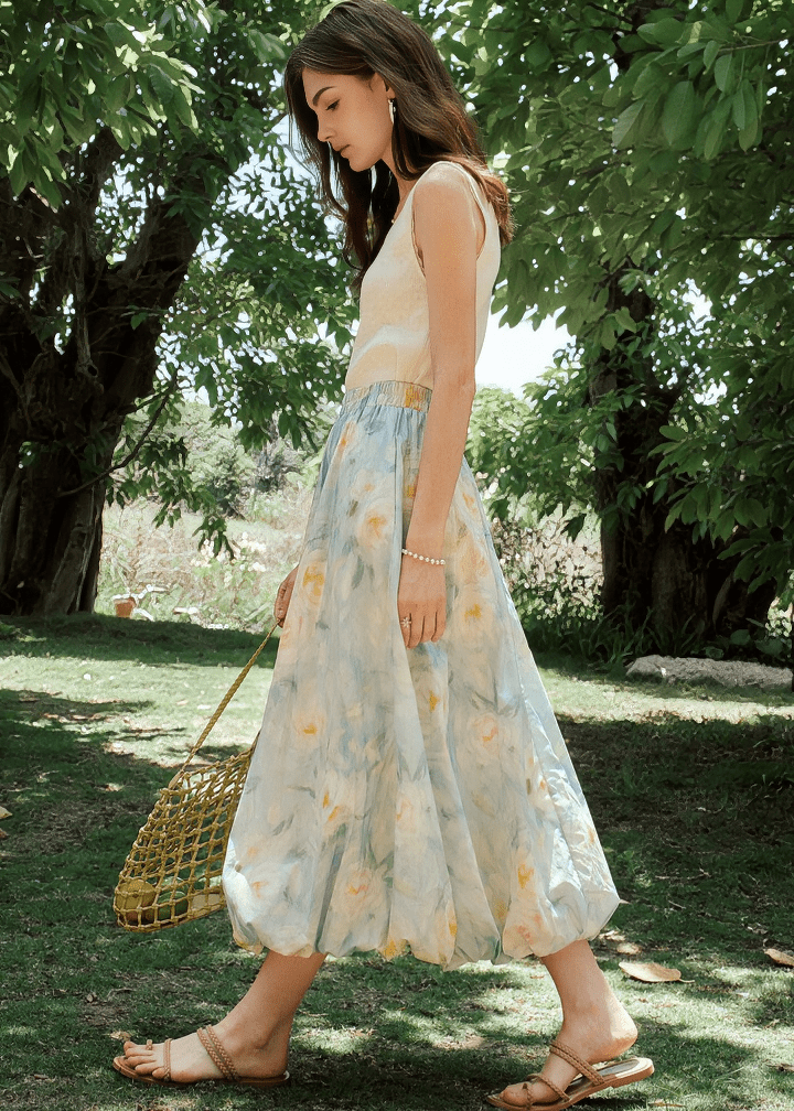 ETHEREAL GARDEN MAXI SKIRT - Vera Lumina