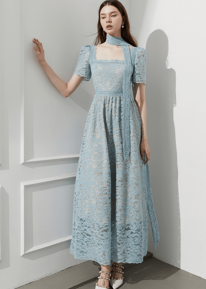 ETHEREAL MESH CUTOUT MAXI DRESS - Vera Lumina