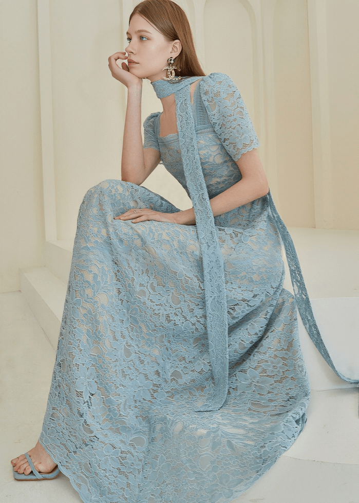ETHEREAL MESH CUTOUT MAXI DRESS - Vera Lumina