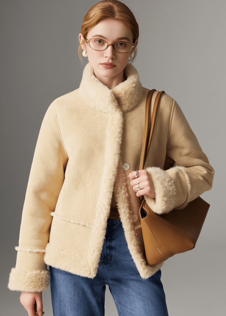 ETHEREAL SHEARLING JACKET - Vera Lumina