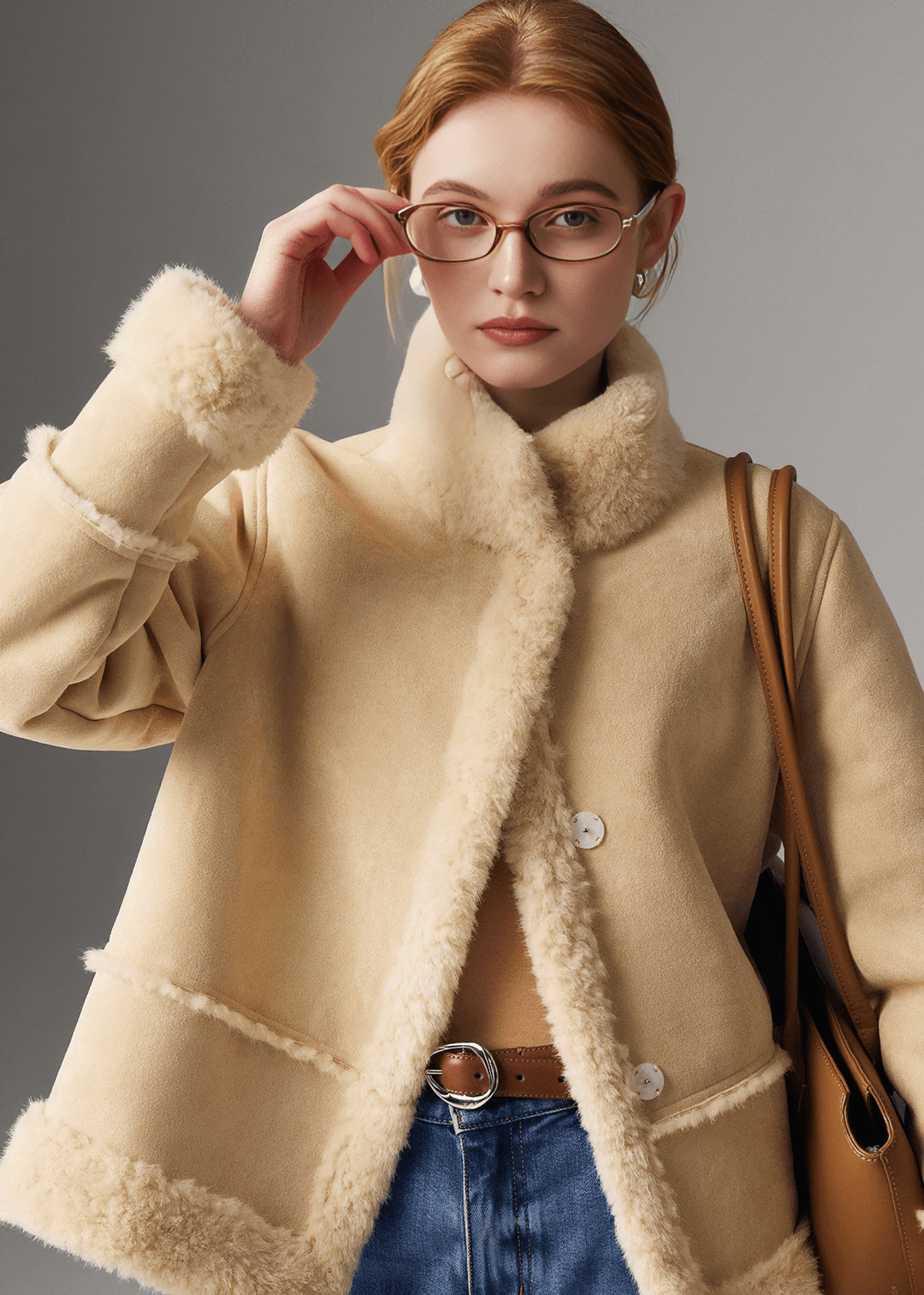 ETHEREAL SHEARLING JACKET - Vera Lumina