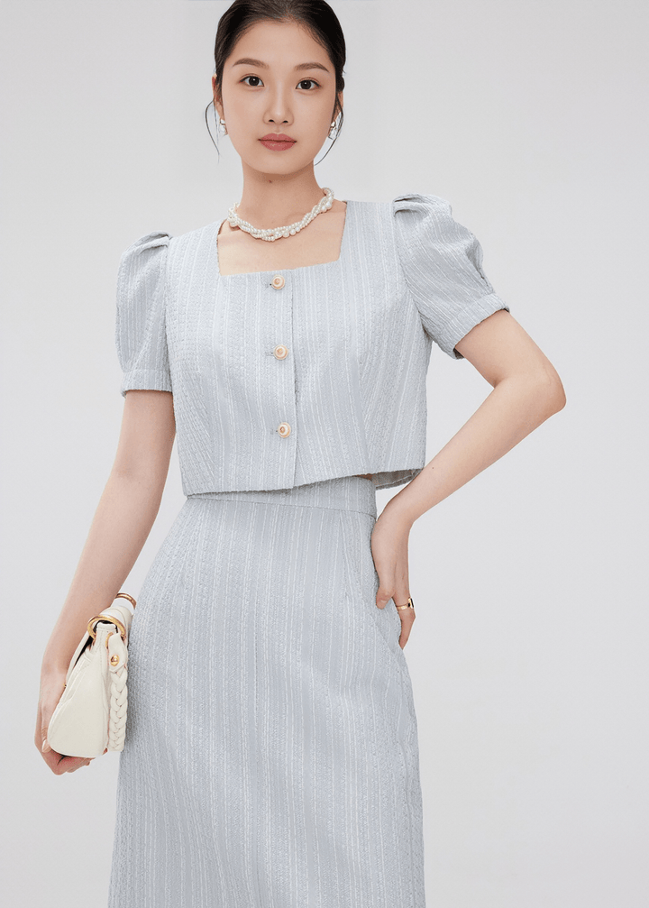 ETHEREAL SQUARE BLOUSE - Vera Lumina
