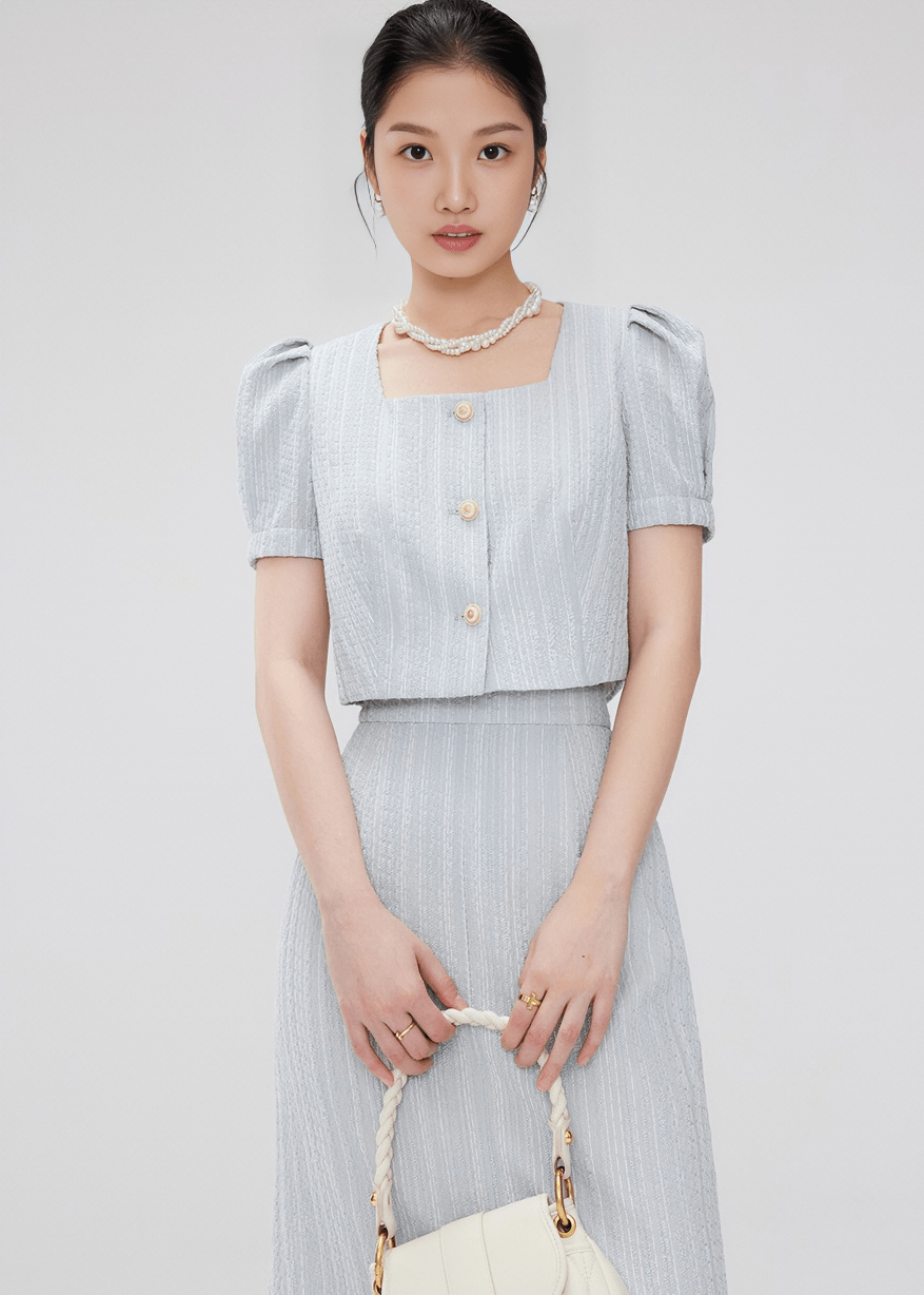 ETHEREAL SQUARE BLOUSE - Vera Lumina