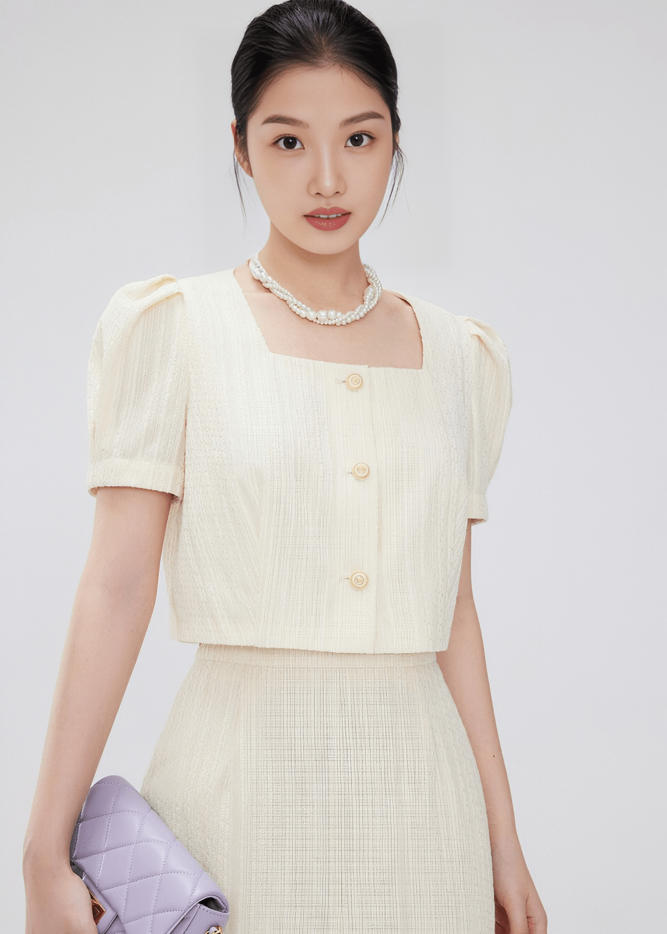 ETHEREAL SQUARE BLOUSE - Vera Lumina