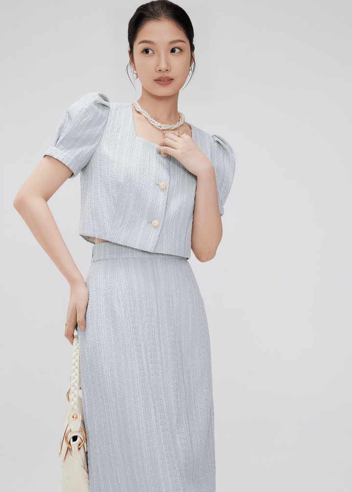 ETHEREAL SQUARE BLOUSE - Vera Lumina