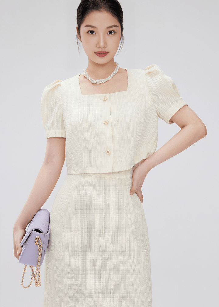 ETHEREAL SQUARE BLOUSE - Vera Lumina