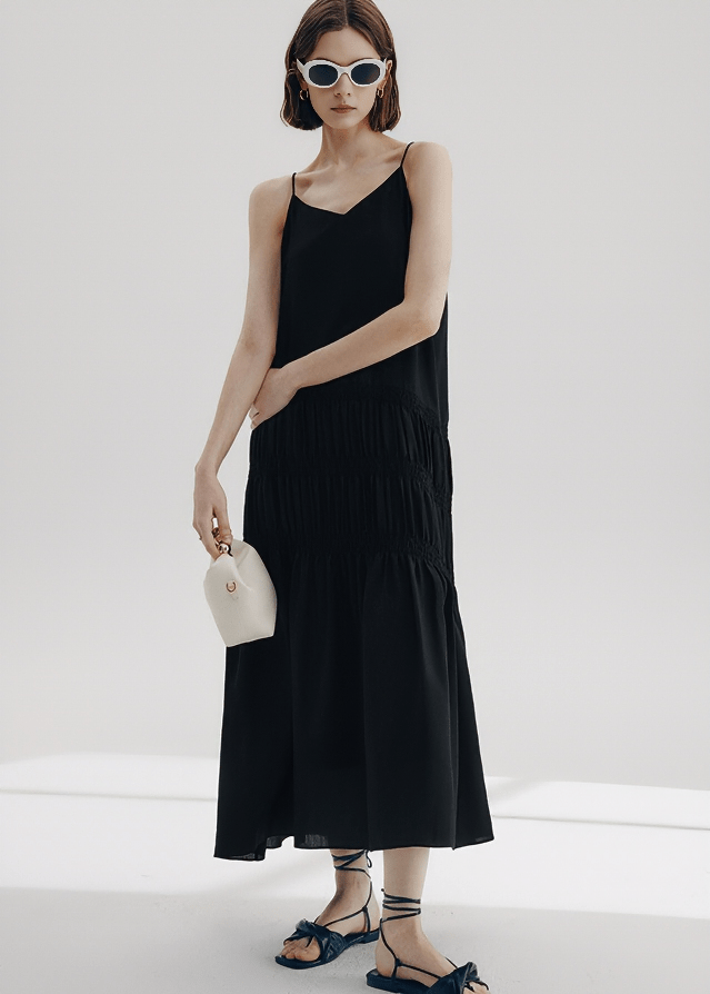 ETHEREAL TIER SLIP DRESS - Vera Lumina
