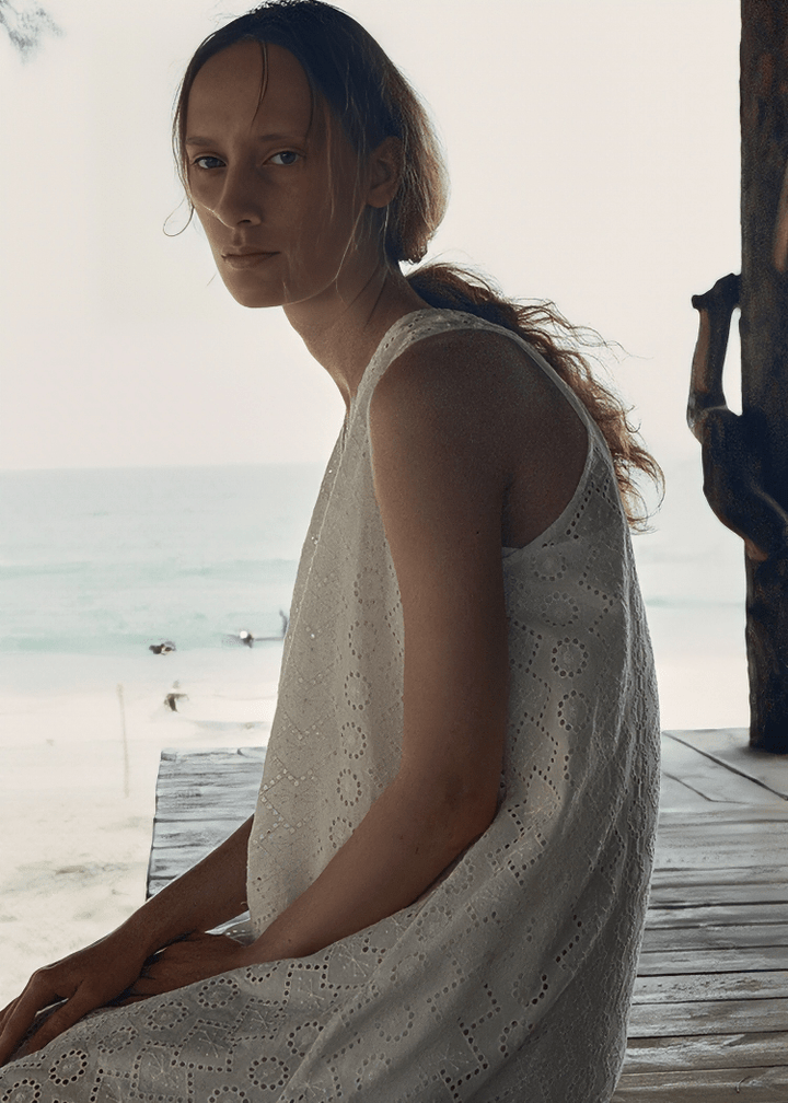 ETHEREAL V - NECK FLOWING MAXI DRESS - Vera Lumina