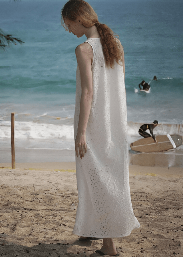 ETHEREAL V - NECK FLOWING MAXI DRESS - Vera Lumina