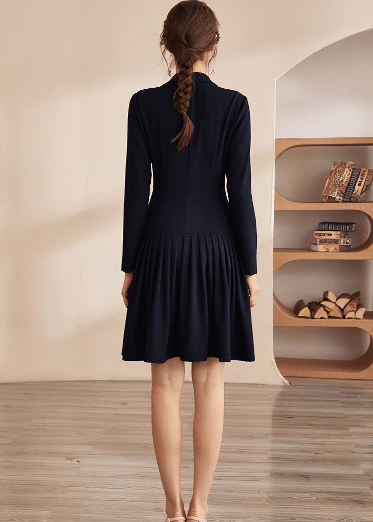 flare blazer dress Long Sleeve Fit & Flare Blazer Mini Dress