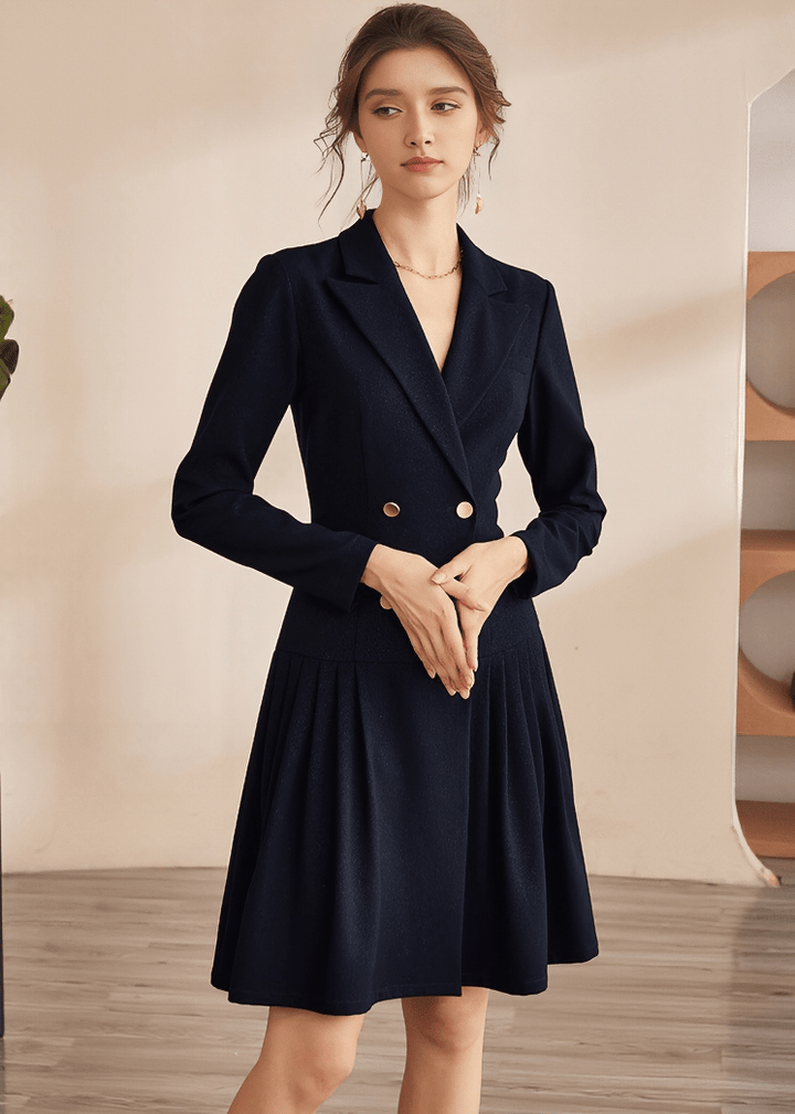 EXECUTIVE FLARE BLAZER DRESS - Vera Lumina