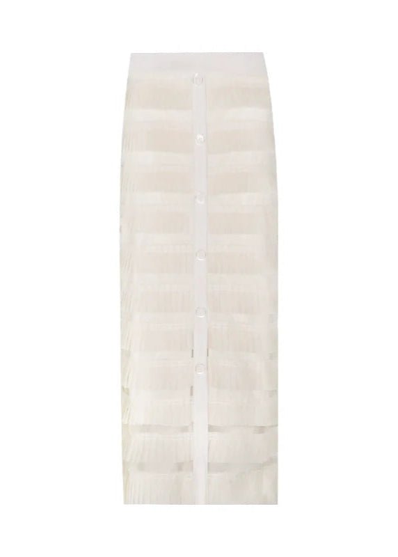 feather diamond sleeveless top & skirt - Vera Lumina