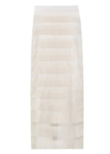 feather diamond sleeveless top & skirt - Vera Lumina