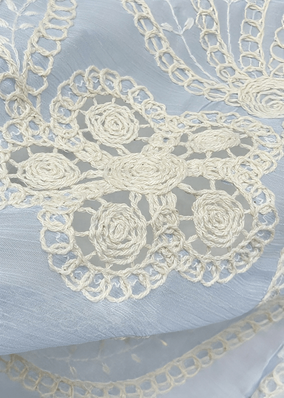 FLORAL CROCHET LACE BLOUSE - Vera Lumina
