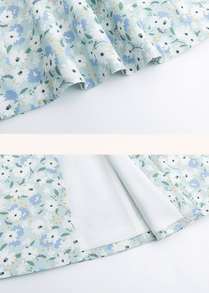FLORAL SMOCKED SQUARE NECK DRESS - Vera Lumina