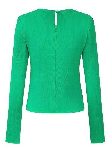 flowing crew neck long sleeve tops - Vera Lumina