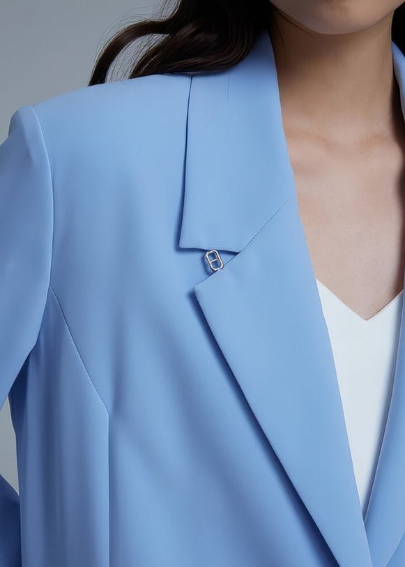 folded sleeve irregulare blazer - Vera Lumina