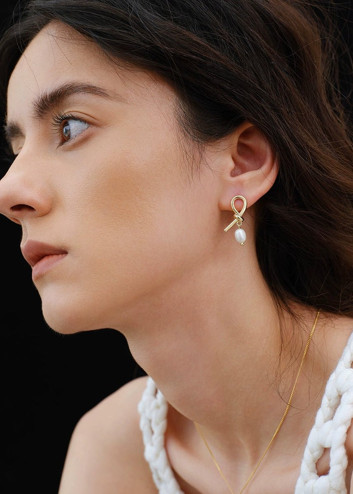 French elegant pin earrings - Vera Lumina