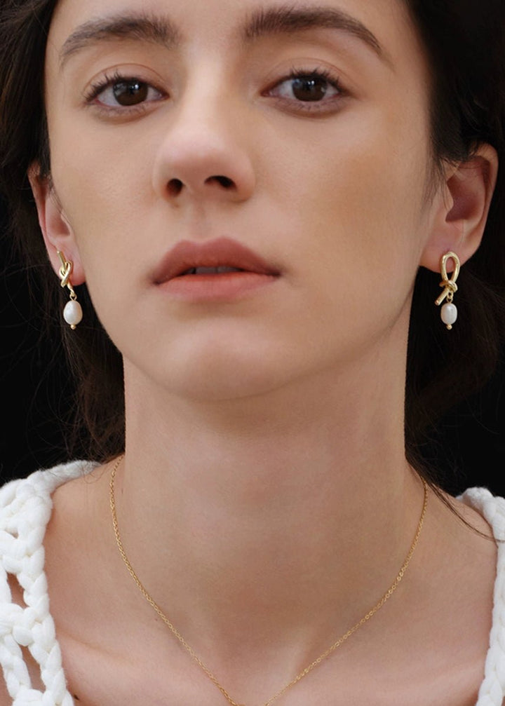 French elegant pin earrings - Vera Lumina