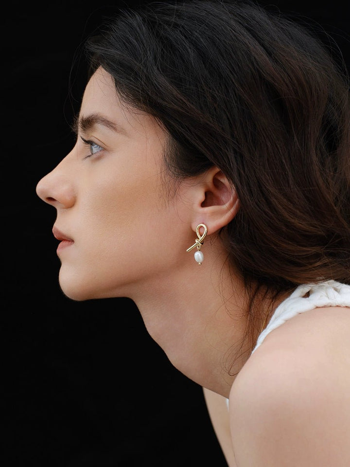 French elegant pin earrings - Vera Lumina