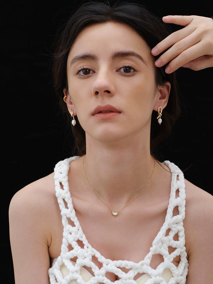 French elegant pin earrings - Vera Lumina