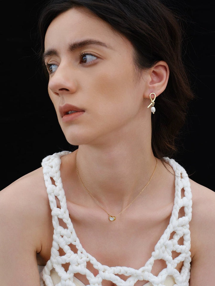 French elegant pin earrings - Vera Lumina