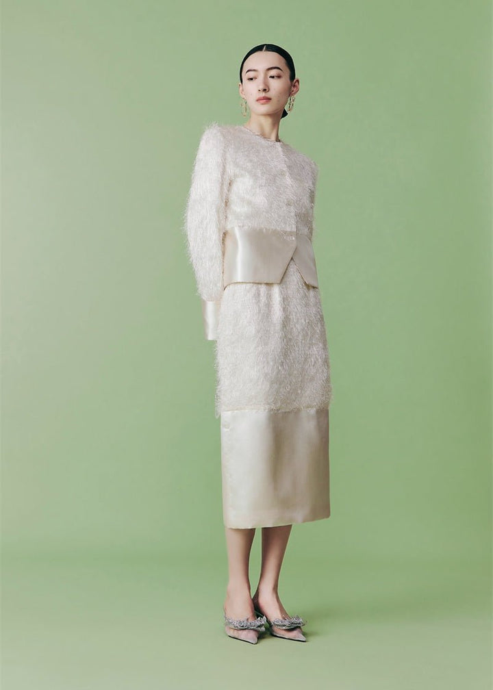 French elegant style half jacket & skirt - Vera Lumina