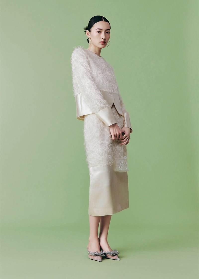 French elegant style half jacket & skirt - Vera Lumina