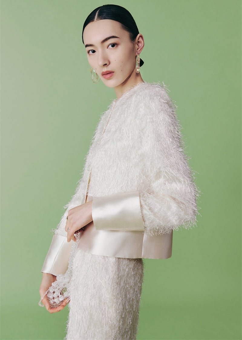 French elegant style half jacket & skirt - Vera Lumina